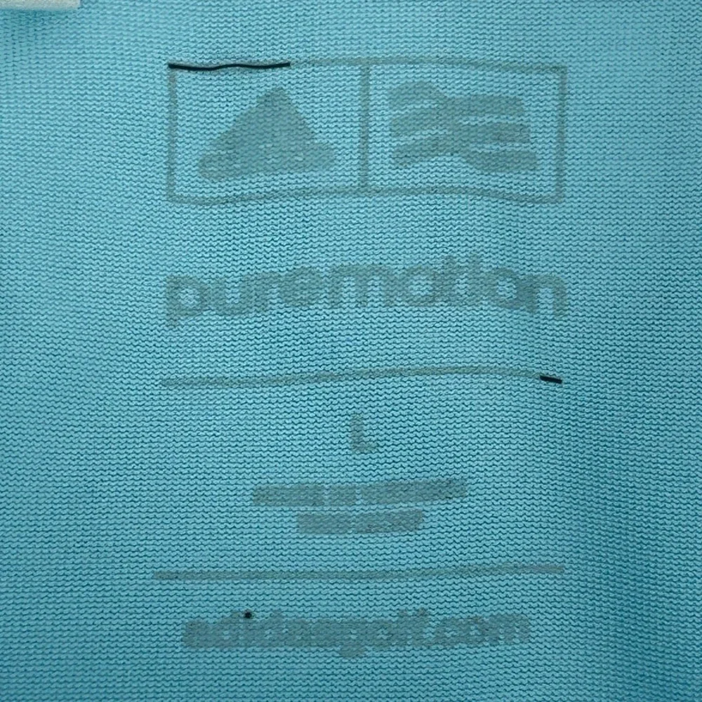 Adidas Golf Polo Shirt Mens Large Light Blue Bethesda Country‎ Club Puremotion